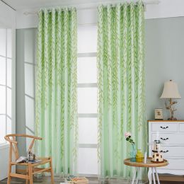 Exquisite Transparent Embroidered Curtains