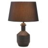 Nikki Chu Lamp with Geometric Detailing - Black